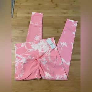 Pink gemstone leggings